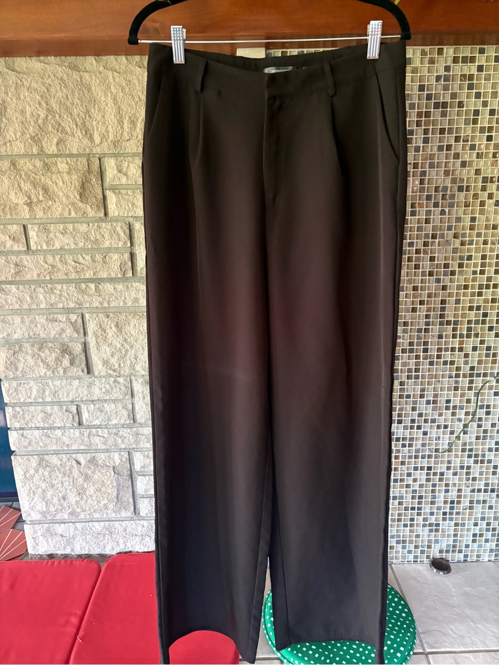 Missguided + Black Wide-Leg Women’s Dress Pants